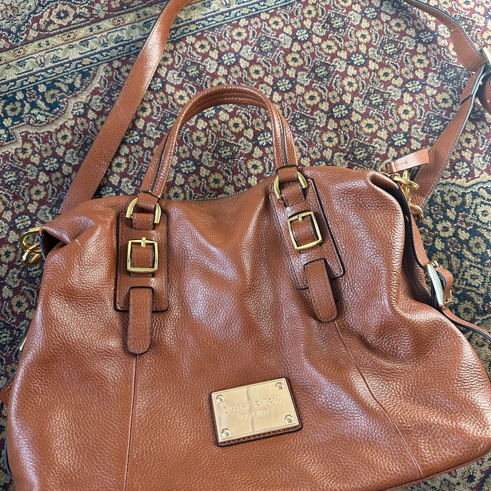 Smith and Canova Tan Leather Satchel